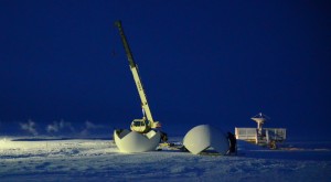 Global Imaging installing a 2.4m X/L band system to receive and process POES, METOP, AQUA, NPP and   polar orbiter data at NOAA's Point Barrow, Alaska Observatory.